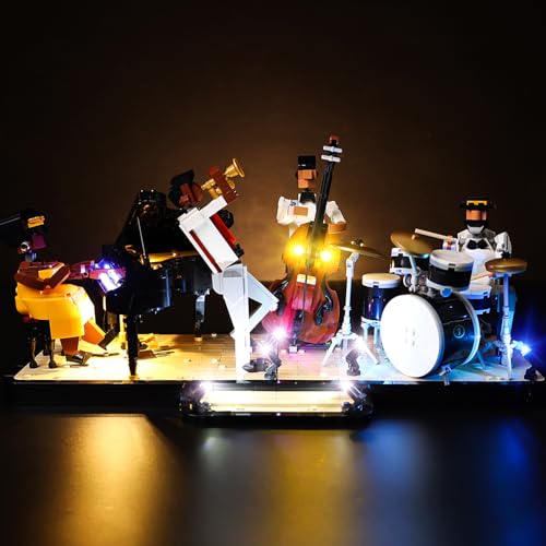 Kyglaring LED-Beleuchtungsset (kein Modell) - Kompatibel mit Lego-21334 Ideas Jazz Quartet Bauklötze Modell Set - Nur LEDs kein Brick Set(Classic Version) von Kyglaring