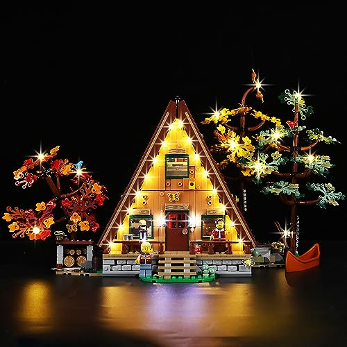 Kyglaring LED-Beleuchtungsset (kein Modell) - Kompatibel mit Lego-21338 Ideen A-Frame Cabin Building Blocks Modell Set - Nur LEDs kein Brick Set (Classic Version) von Kyglaring