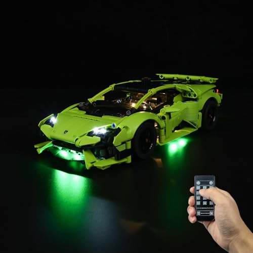 Kyglaring LED-Beleuchtungsset (kein Modell) - Kompatibel mit Lego-42161 Lamborghini Huracán Tecnica Bauklötze Modell Set - Nur LEDs kein Brick Set(RC-Version) von Kyglaring