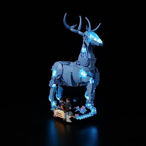 Kyglaring LED-Beleuchtungsset (kein Modell) - Kompatibel mit Lego 76414 Harry Potter Expecto Patronum 2-in-1 Hirsch und Wolf Tierfiguren - Nur LEDs No Brick Set (Classic Version) von Kyglaring