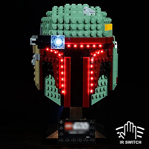 Kyglaring LED Beleuchtungsset 75277 Star Wars Boba Fett Helmet Display Building Set (Modell ist nicht enthalten) (Standardversion) von Kyglaring