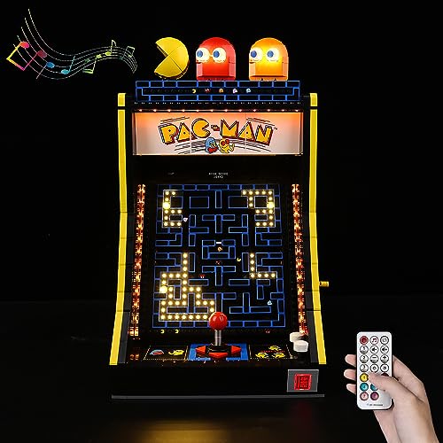 Kyglaring LED-Beleuchtungsset für Lego-10323 Icons PAC-Man Arcade-Baukästen - für Lego-Bauklötze Modell - Nicht enthalten Das Modellset (RC Sound Version) von Kyglaring