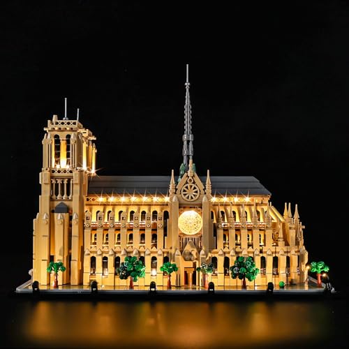 Kyglaring LED Beleuchtungsset für Lego Architektur Notre-Dame de Paris 21061 Set, von Kyglaring