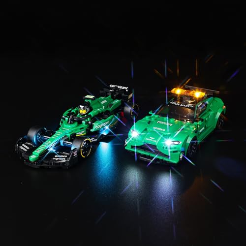 Kyglaring LED Beleuchtungsset für Lego Aston Martin Safety Car und AMR 23 F1 Car Speed Champions 76925 Modellbausatz, NO Lego Brick Set (Classic Version) von Kyglaring