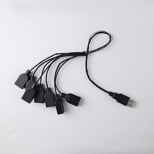 Kyglaring LED-Beleuchtungszubehör - USB HUB Kabel - Zum Selbermachen Ihrer Bausteine - Packung 1 (7 in 1) von Kyglaring