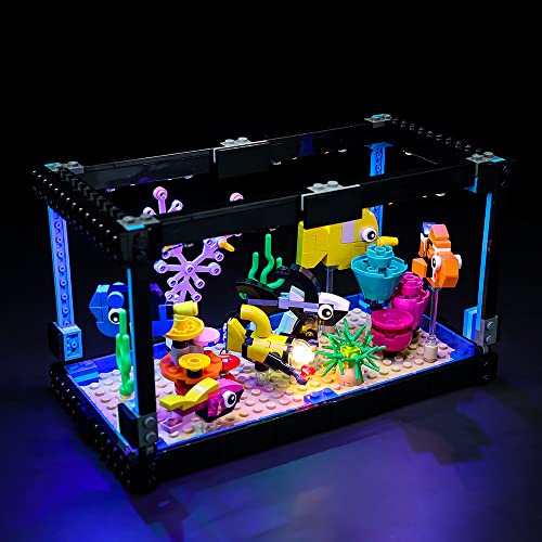 Kyglaring Only LED Lighting Kit Lights Set Designed for Lego Creator Fish Tank 31122 Exclusive 3-in-1 Building Model Kit - Without Lego Set von Kyglaring