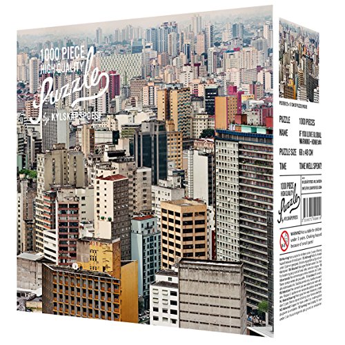 Kylskapspoesi 501 - Puzzle Sao Paulo – Jens Assur (1000 Teile), Schwarz von Kylskapspoesi