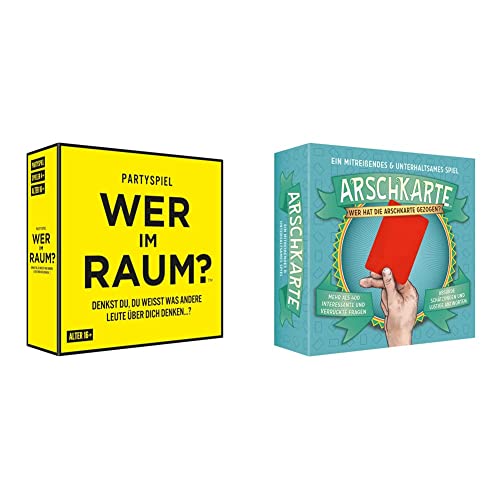 Kylskapspoesi 43006 - Wer im Raum? Denkst du du weißt,was andere über Dich Denken?, Large & 43015 - Arschkarte – Wer hat die Arschkarte gezogen? Large von Kylskapspoesi