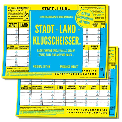 Kylskapspoesi 43030 - Spielblock – Klugscheisser von Kylskapspoesi