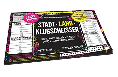 Kylskapspoesi AB KYL430387 Stadt-Land-Klugscheisser – Party Edition Spielblöcke von Kylskapspoesi