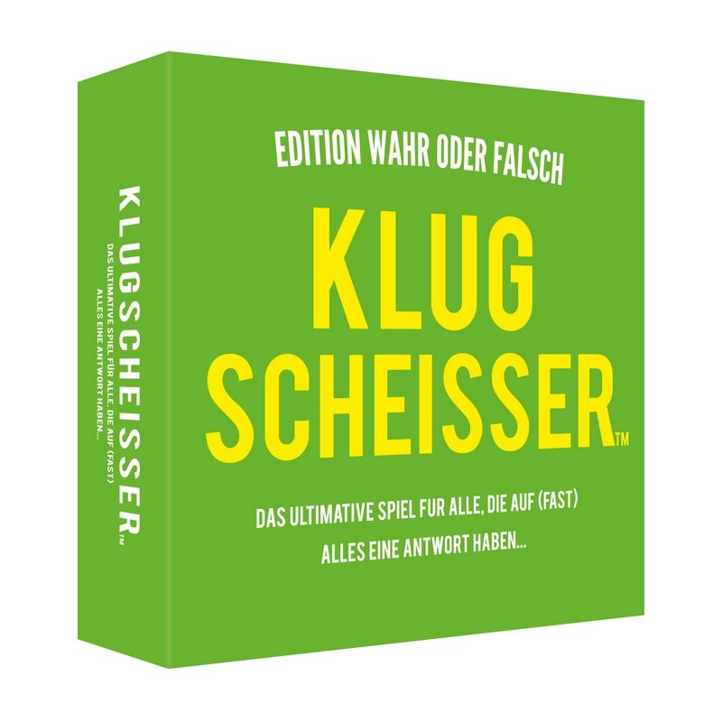 Kylskapspoesi Gesellschaftsspiel Klugscheisser Edition Wahr oder Falsch von Kylskapspoesi