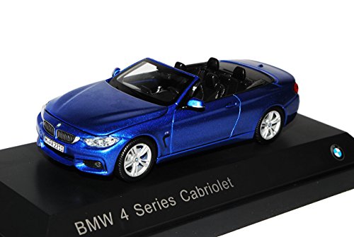 B*M*W 4er Cabrio M F33 Blau AB 2014 1/43 Kyosho Modell Auto mit individiuellem Wunschkennzeichen von Kyosho B-M-W