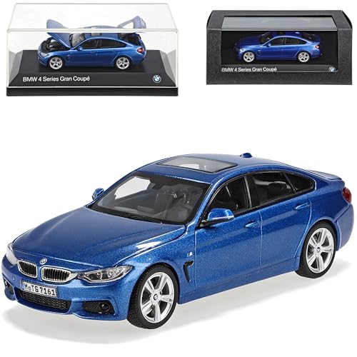 B*M*W 4er F36 Limousine Grand Coupe Blau Ab 2014 1/43 Kyosho Modell Auto mit individiuellem Wunschkennzeichen von Kyosho B-M-W