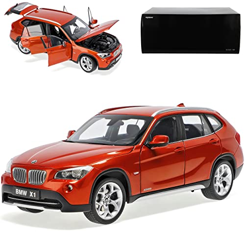 B*M*W X1 E84 Xdrive 28i Valencia Orange Ab 2009 1/18 Kyosho Modell Auto mit individiuellem Wunschkennzeichen von Kyosho B-M-W