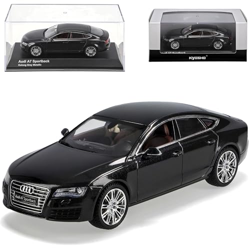 Kyosho A-U-D-I A7 4G Sportback Oolong Grau Metallic Ab 2010 1/43 Modell Auto mit individiuellem Wunschkennzeichen Kyosho A-U-D-I A7 4G Sportback Oolong Grau Metallic Ab 2010 1/43 Modell Auto mit individiuellem Wunschkennzeichen von Kyosho