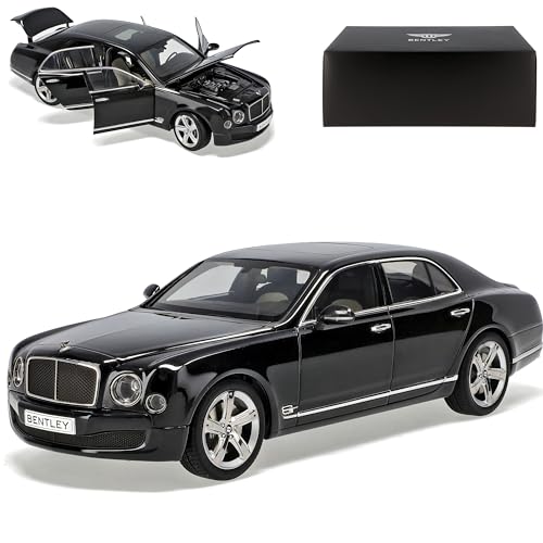 Kyosho Bentley Mulsanne Speed Schwarz Ab 2009 Ab Facelift 2014 8910NX 1/18 Modell Auto von Kyosho