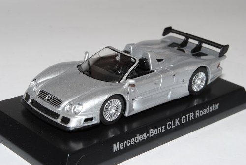 Kyosho Mercedes-Benz AMG CLK GTR Roadster Silber 2002 1/64 Sonderangebot Modell Auto mit individiuellem Wunschkennzeichen von Kyosho