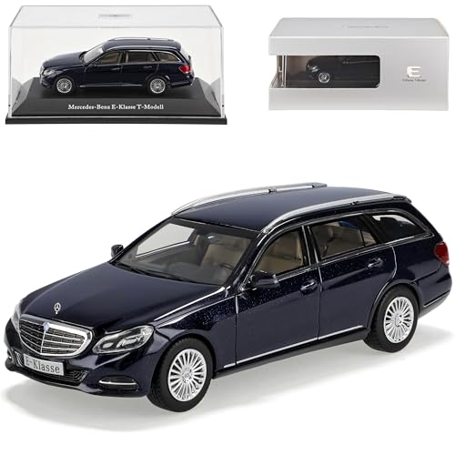 Kyosho Mercedes-Benz E-Klasse Kombi T-Modell Cavansit Blau W212 S212 Ab Facelift 2013 1/43 Modell Auto mit individiuellem Wunschkennzeichen von Kyosho