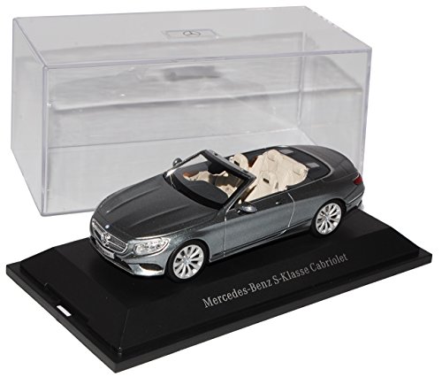 Kyosho Mercedes-Benz S-Klasse Cabriolet A217 Selenit Grau Ab 2014 1/43 Modell Auto von Kyosho