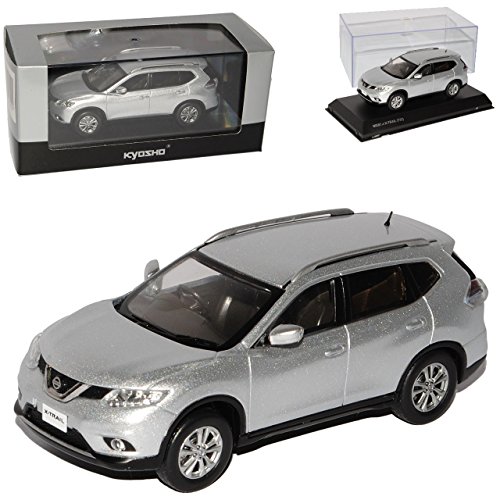 Kyosho Nisan X-Trail T32 SUV Silber 3. Generation Ab 2014 1/43 Modell Auto von Kyosho