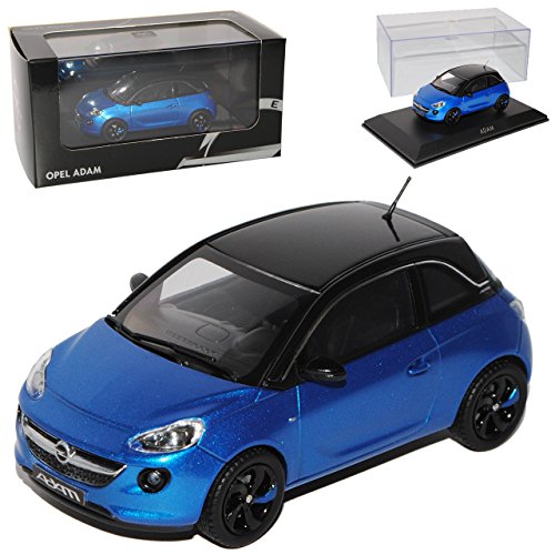 Kyosho Opel Adam 3 Türer Blau mit Schwarz Ab 2012 1/43 i-Scale Modell Auto mit individiuellem Wunschkennzeichen von Kyosho