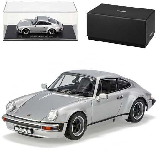 Kyosho Porsche 911 Carrera 1978 SC Silber Coupe G-Modell 1973-1989 1/43 Modell Auto mit individiuellem Wunschkennzeichen von Kyosho