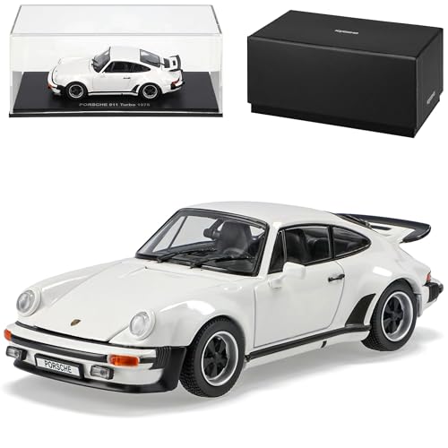 Kyosho Porsche 911 Turbo 1975 Weiss Coupe G-Modell 1973-1989 1/43 Modell Auto mit individiuellem Wunschkennzeichen von Kyosho