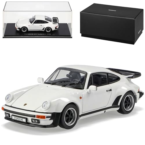 Kyosho Porsche 911 Turbo 3.3 1988 Weiss Coupe G-Modell 1973-1989 1/43 Modell Auto von Kyosho