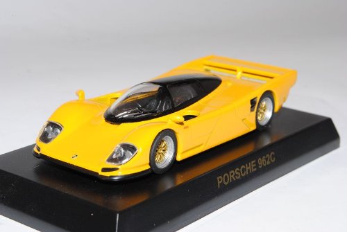 Kyosho Porsche 962 C Coupe Gelb 1984-1991 1/64 Sonderangebot Modell Auto von Kyosho