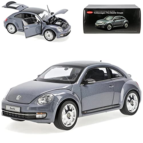 Kyosho Volkwagen Beetle Coupe Platinum Grau Ab 2012 1/18 Modell Auto von Kyosho