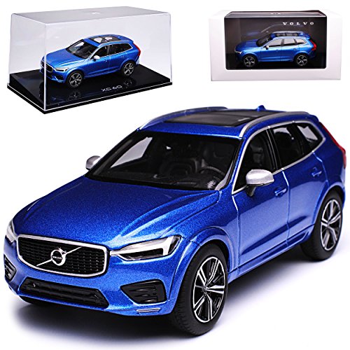 Kyosho Volvo XC60 II SPA SUV Bursting Blau 2. Generation Ab 2017 1/43 Modell Auto mit individiuellem Wunschkennzeichen von Kyosho