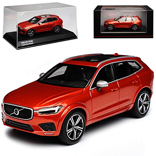 Kyosho Volvo XC60 II SPA SUV Fusion Rot Metallic 2. Generation Ab 2017 1/43 Modell Auto von Kyosho