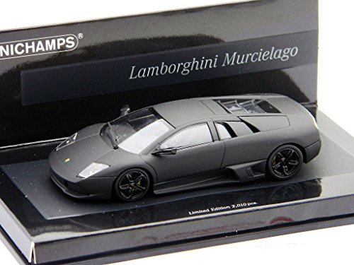 MINICHAMPS 436103921 - Lamborghini Murcielago - Linea Opaca, Maßstab: 1:43, matt schwarz von Kyosho