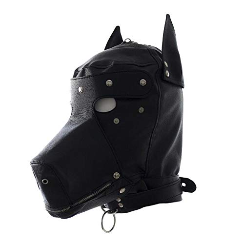 L Big Boss Hundemaske Leder Horror Maske für Halloween, Unisex-Erwachsene, Unisex-Kinder von L Big Boss