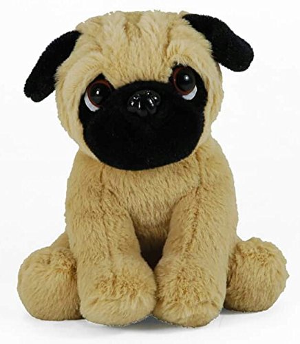 Plüschtier Mops LB Plüschtier Hund Mops, supersüßes Kuscheltier, Stofftier sitzend ca. 18 cm von LB