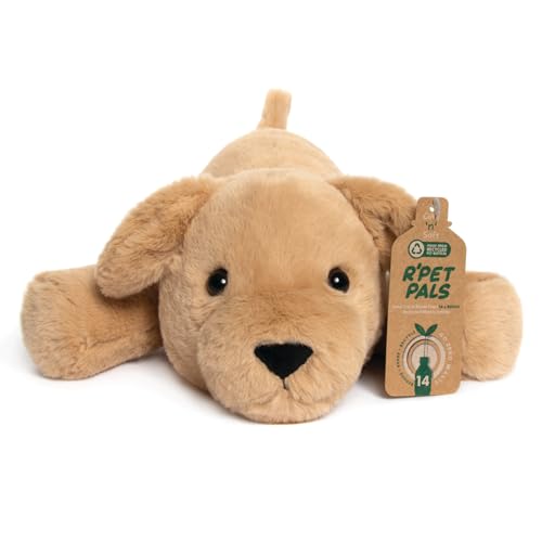 L & P Home & Gifts Lesser & Pavey Rpet Pals Muttley Liegender Hunde-Teddy für Kinder, aus recycelten Flaschen, Stofftiere, ideal als Geburtstags- oder Baby-Geschenk von L & P Home & Gifts