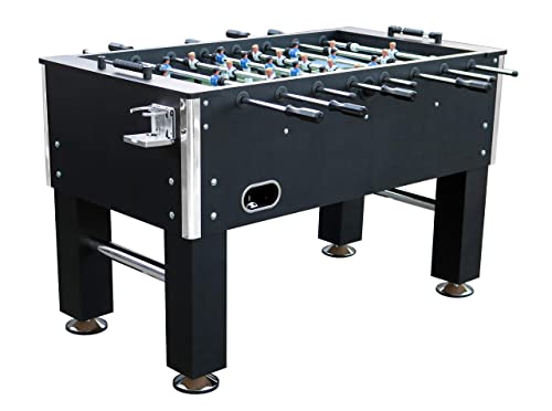 L.A. Sports Premium Kicker Table 5“ Kickertisch Stabiler Tischfußball schwarz verchromte Spielstangen von L.A. Sports