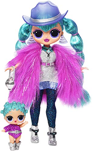 L.O.L. Surprise! 561804E7C O.M.G. Winter Disco Fashion Doll Cosmic Nova and Little Sister, Fashionpuppe mit Haaren und kleine Puppenschwester zum Sammeln, 25 Überraschungen von L.O.L. Surprise!