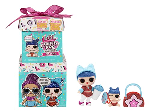 L.O.L. Surprise! Confetti Pop Birthday Sisters - Limited Edition Sammelpuppen in 2 Geschenkboxen mit 10 Konfetti-Überraschungen - Mit Wasserüberraschung, Mode, Accessoires und Geschenktüte, 4+ L.O.L. Surprise! Confetti Pop Birthday Sisters - Limited Edition Sammelpuppen in 2 Geschenkboxen mit 10 Konfetti-Überraschungen - Mit Wasserüberraschung, Mode, Accessoires und Geschenktüte, 4+ von L.O.L. Surprise!