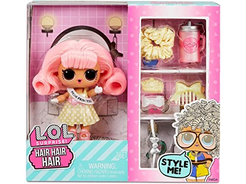 L.O.L. Surprise! Hair Hair Hair Sammelpuppe - ZUFÄLLIGE AUSWAHL - Puppe mit Haaren zum Frisieren - 10 Überraschungen zum Auspacken - Inkl. Outfit und Accessoires - Geschenk für Kinder ab 4 Jahren von L.O.L. Surprise!