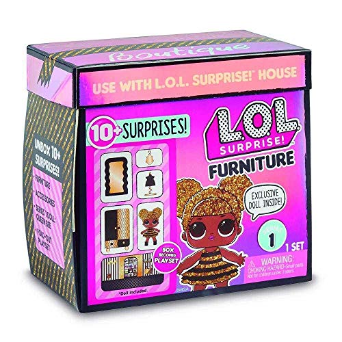 L.O.L. Surprise!, Puppe mit Möbeln – Deko-Box, 1 Puppe 8 cm, Möbel, Zubehör, Wasserfunktion, zufällige Modelle zum Sammeln (Serie 1), Spielzeug für Kinder ab 3 Jahren, LLU90 von L.O.L. Surprise!