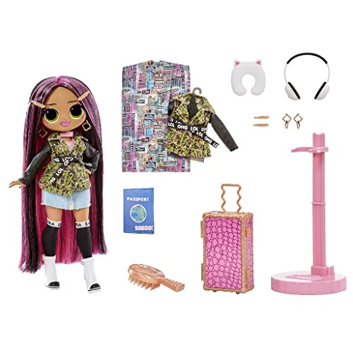 L.O.L. Surprise! OMG World Travel Modepuppe - CITY BABE - 15 Überraschungen - Outfit, Schuhe, Reiseaccessoires & mehr - 2-in-1-Verpackungsspielset - Zum Sammeln - Für Jungen & Mädchen ab 4 Jahren von L.O.L. Surprise!