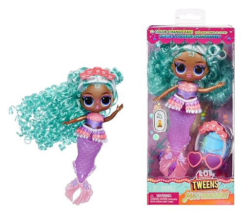 L.O.L. Surprise! Tweens - Mermaid Serena Finn - Modepuppe mit Farbwechselndem Schwanz, Beweglicher Flosse und Schönen Accessoires - Spielzeug für Kinder und Sammler ab 4 Jahren von L.O.L. Surprise!