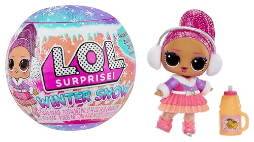 L.O.L. Surprise! Winter Snow Tot - 1 Sammlerpuppe mit Magischer Schneeüberraschung, Blindverpackung, 8 Puppen zum Sammeln, Frostig-Cooler Mode und Zubehör, Geschenk für Kinder ab 4 von L.O.L. Surprise!