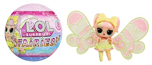 L.O.L. Suprise! Fairies Tots - Inklusive 1 Puppe, 8 Puppen zum Sammeln, Feenflügel zum Gestalten für Deine Tots, Tolles Geschenk für Kinder ab 4 Jahren, Rosa von L.O.L. Surprise!