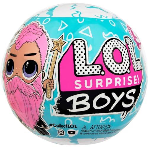 L.O.L. Surprise! Boys Puppe - 7 Überraschungen zum Auspacken inklusive Aufklebern, Mode und Accessoires - Farbwechseleffekt, 2-in-1 Spielset - Serie 5 - Sammelpuppe für Jungen und Mädchen ab 3 Jahren von L.O.L. Surprise!