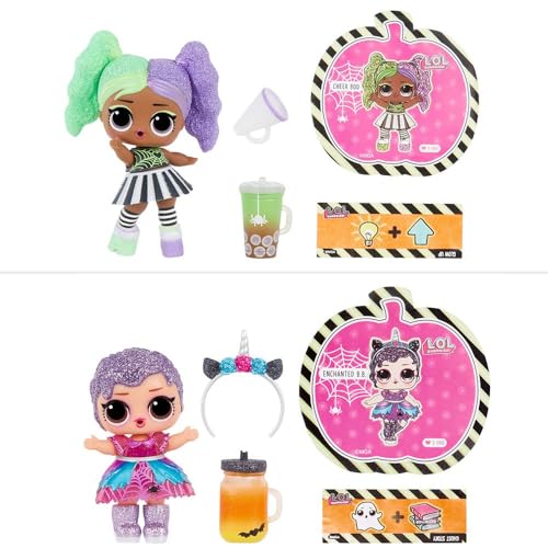 LOL Surprise Glitter Glow Sammelpuppe - Limitierte Edition - Bunte Glitzerpuppe mit Halloween-Kostüm - Leuchtet im Dunkeln - Geschenk für Kinder ab 4 Jahren von L.O.L. Surprise!