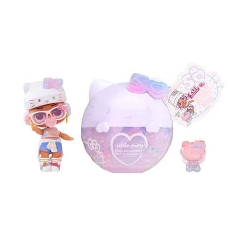 LOL Surprise Loves Hello Kitty Tots - Limited Edition Puppe Crystal Cutie - Sammlerpuppe mit 7 Überraschungen zum 50. Jubiläum von Hello Kitty - Ideal für Mädchen ab 3 Jahren von L.O.L. Surprise!