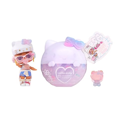LOL Surprise Loves Hello Kitty Tots - Limited Edition Puppe Crystal Cutie - Sammlerpuppe mit 7 Überraschungen zum 50. Jubiläum von Hello Kitty - Ideal für Mädchen ab 3 Jahren LOL Surprise Loves Hello Kitty Tots - Limited Edition Puppe Crystal Cutie - Sammlerpuppe mit 7 Überraschungen zum 50. Jubiläum von Hello Kitty - Ideal für Mädchen ab 3 Jahren von L.O.L. Surprise!