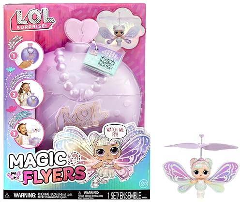 L.O.L. Surprise! Magic Flyers - Sweetie Fly - Handgesteuerte fliegende Puppe - Sammlerpuppe mit Touch-Flasche zum Auspacken - Ideal für Mädchen ab 6 Jahren von L.O.L. Surprise!